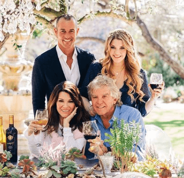 Ken Todd with his wife, Lisa Vanderpump, daughter, and son-in-law